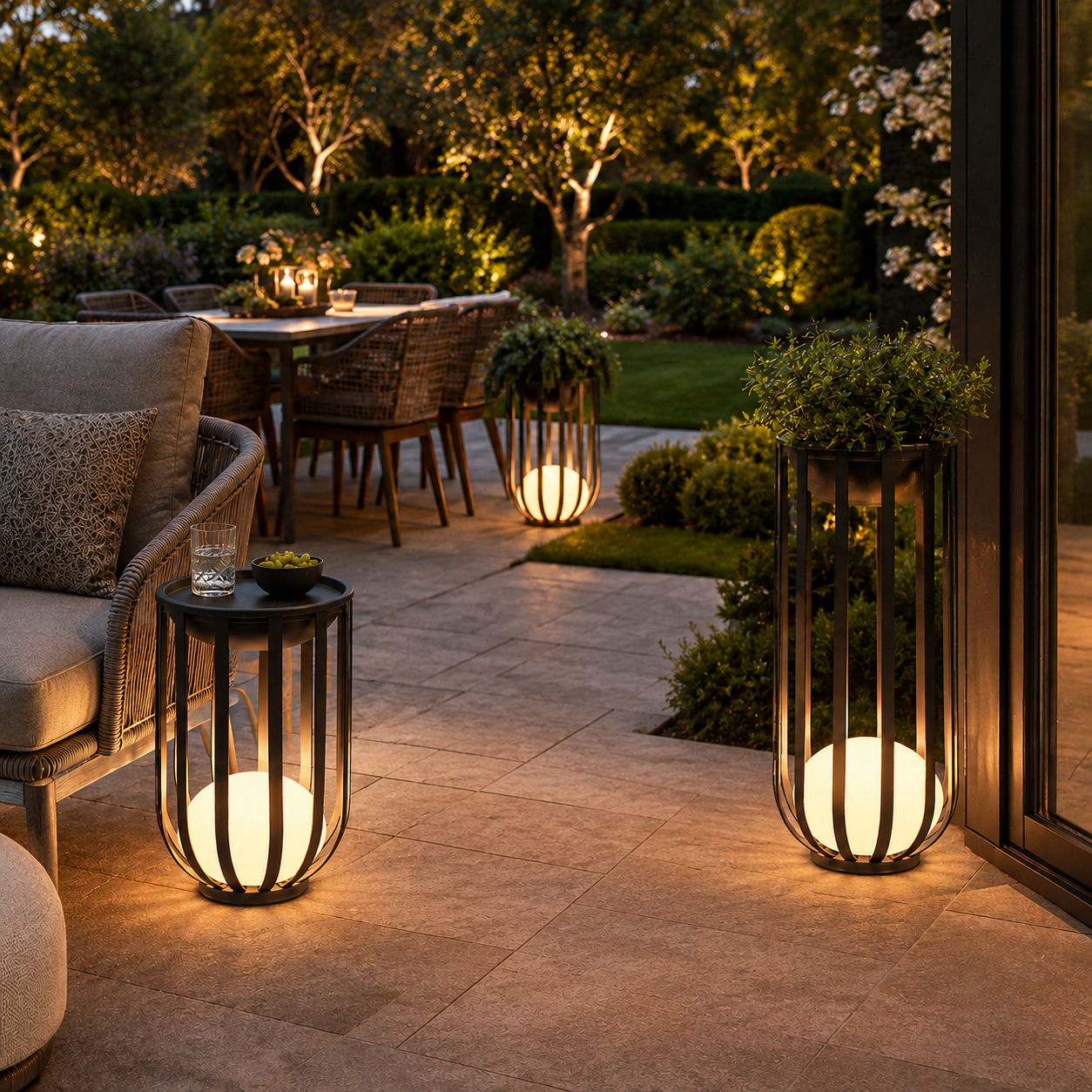 Outdoor Solar Plant Table
