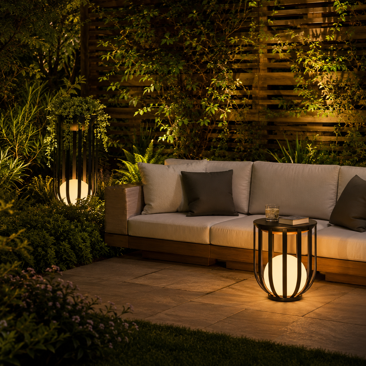 Outdoor Solar Plant Table