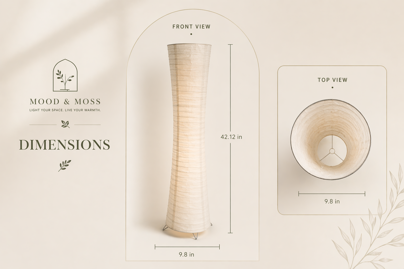 Paper Column Floor Lamp