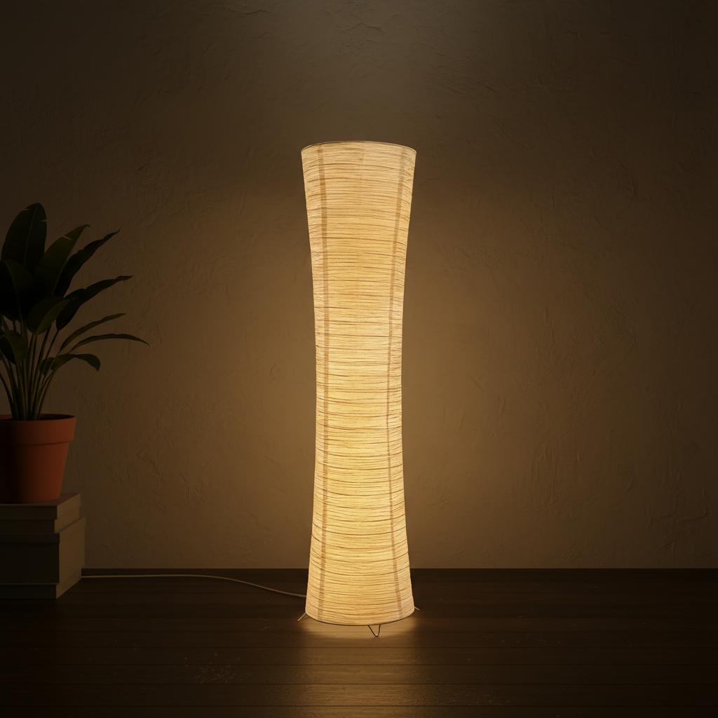 Paper Column Floor Lamp