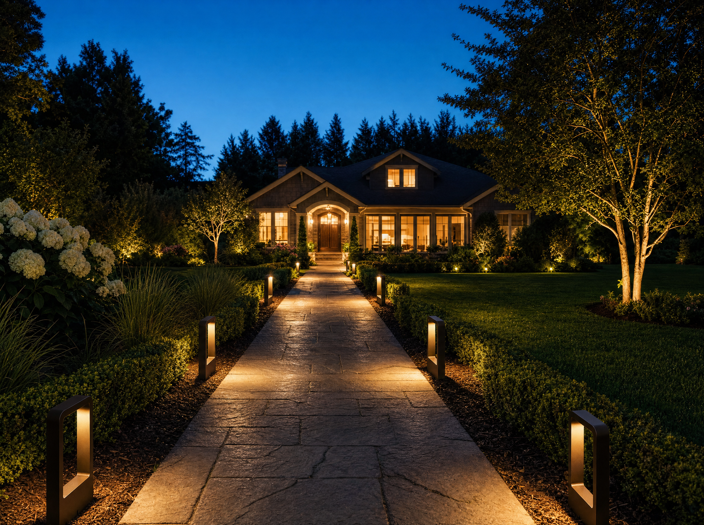 Modern Garden Bollard Light