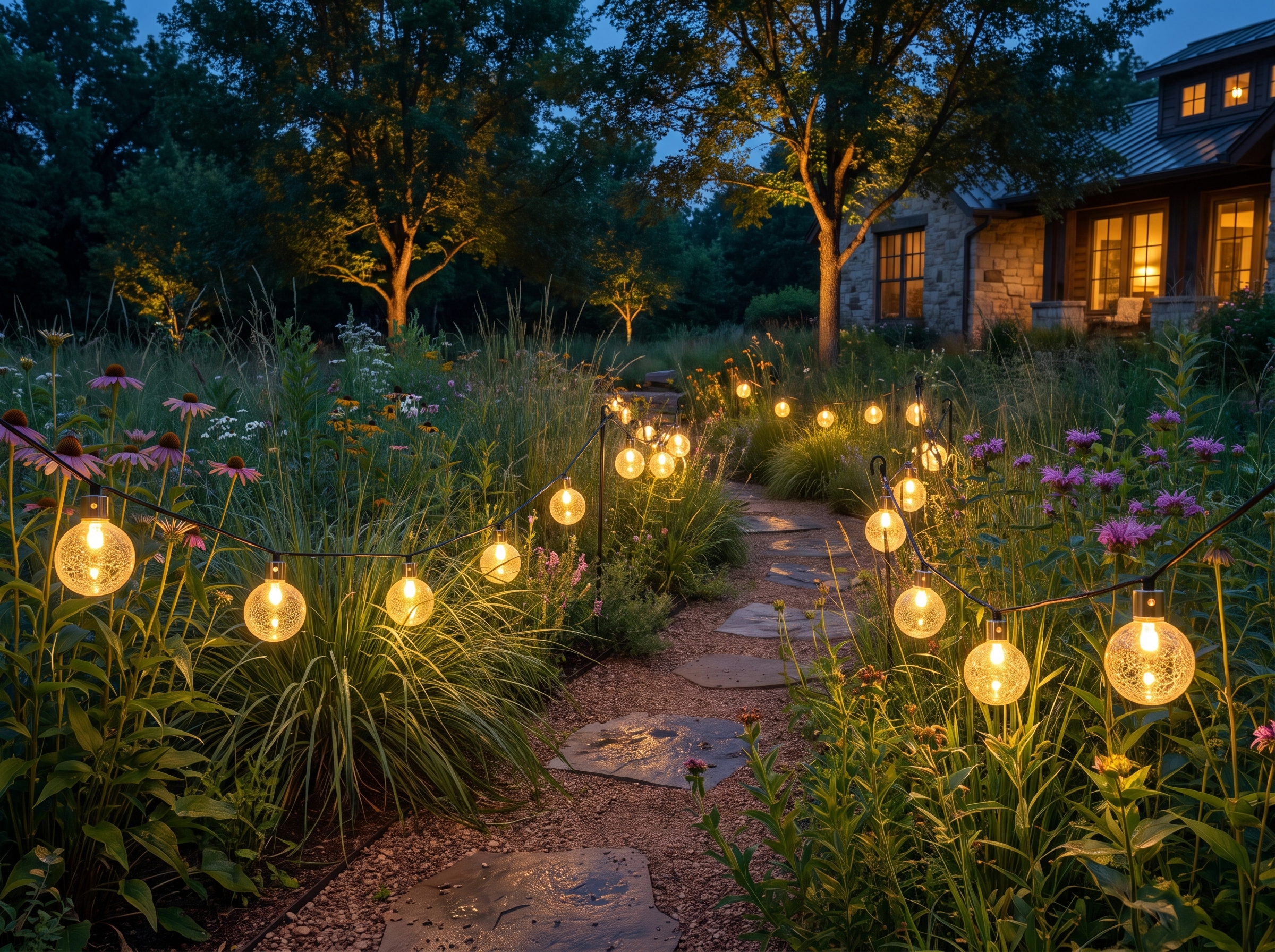 Solar Globe String Lights