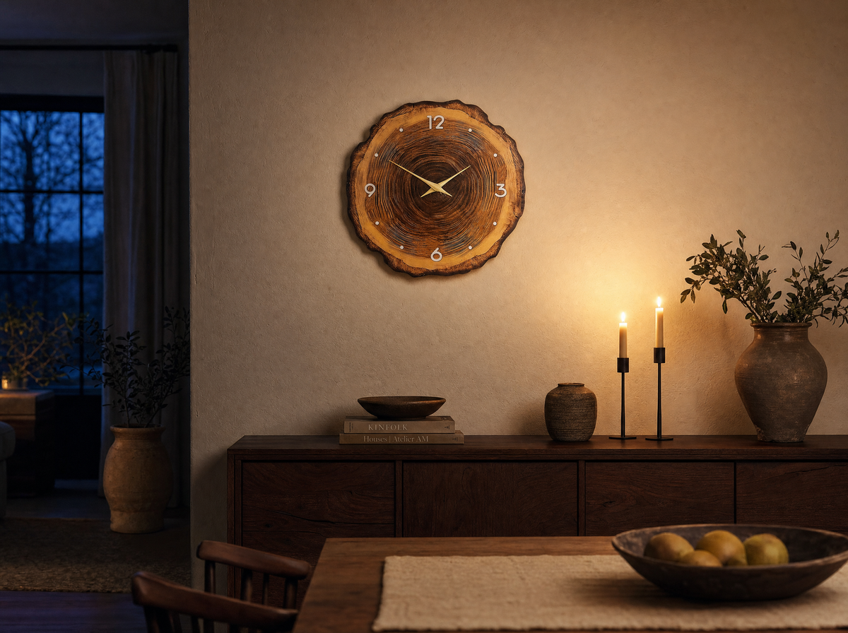 Heartwood Wall Clock