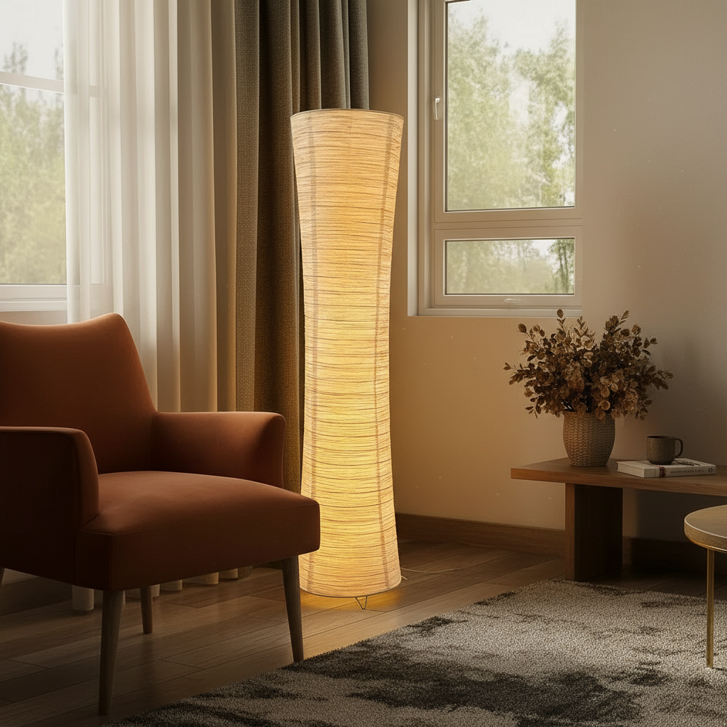 Paper Column Floor Lamp