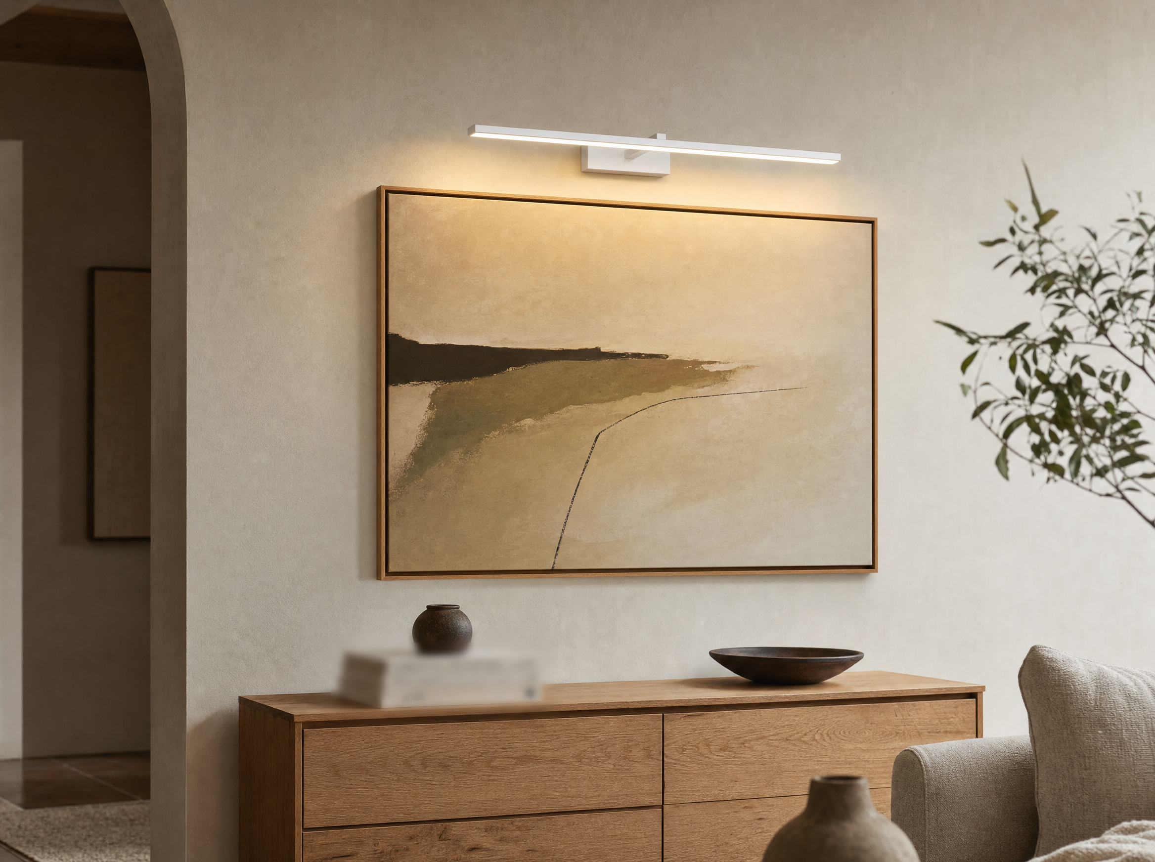 Linear Picture & Mirror Light