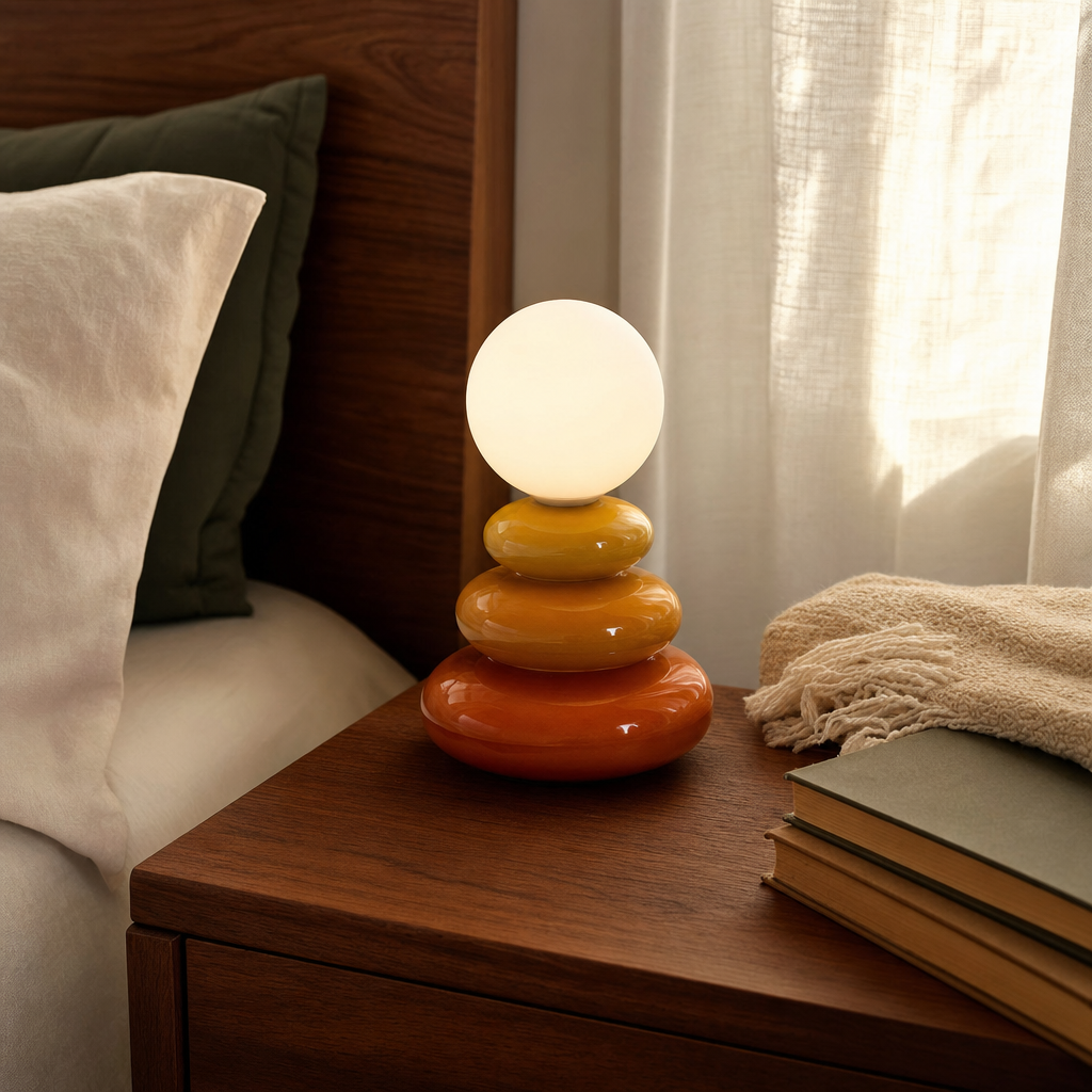 Ceramic Pebble Table Lamp