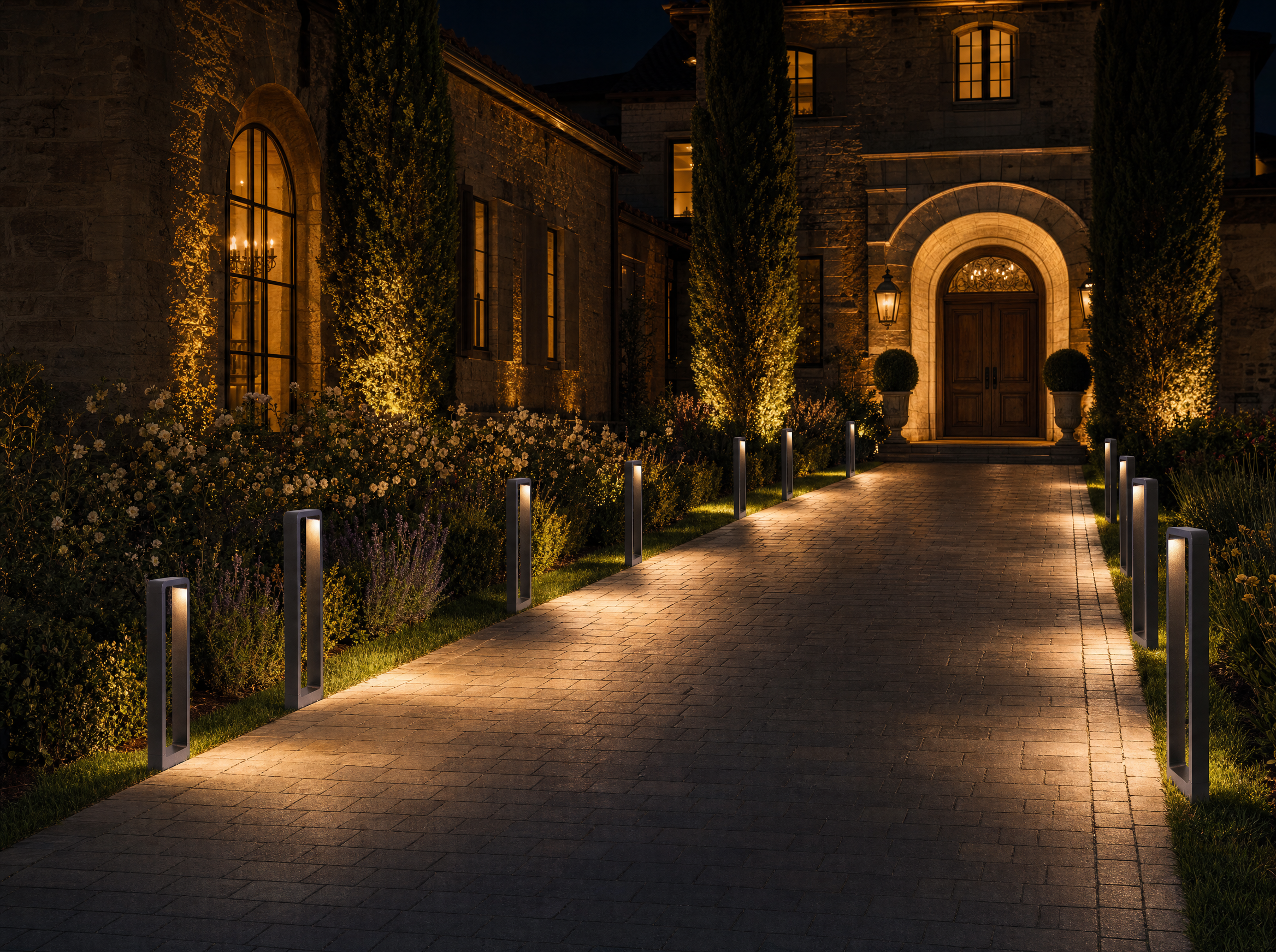 Modern Garden Bollard Light