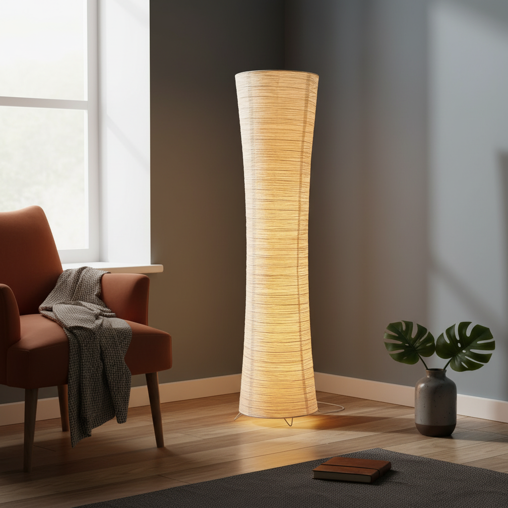 Paper Column Floor Lamp