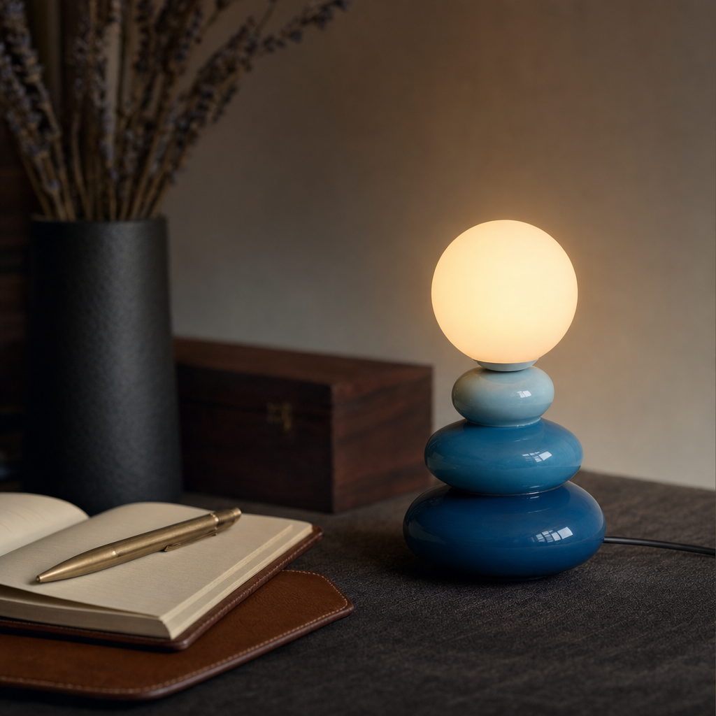 Ceramic Pebble Table Lamp