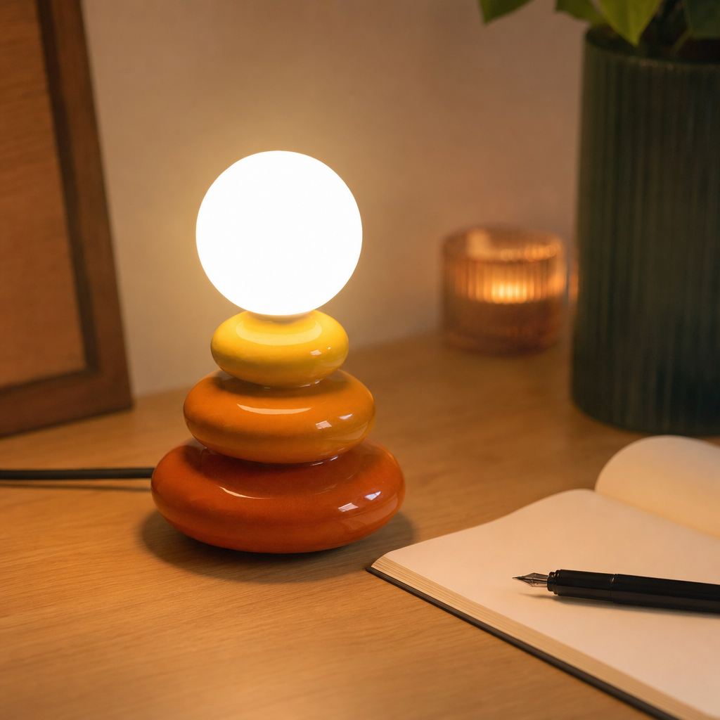 Ceramic Pebble Table Lamp
