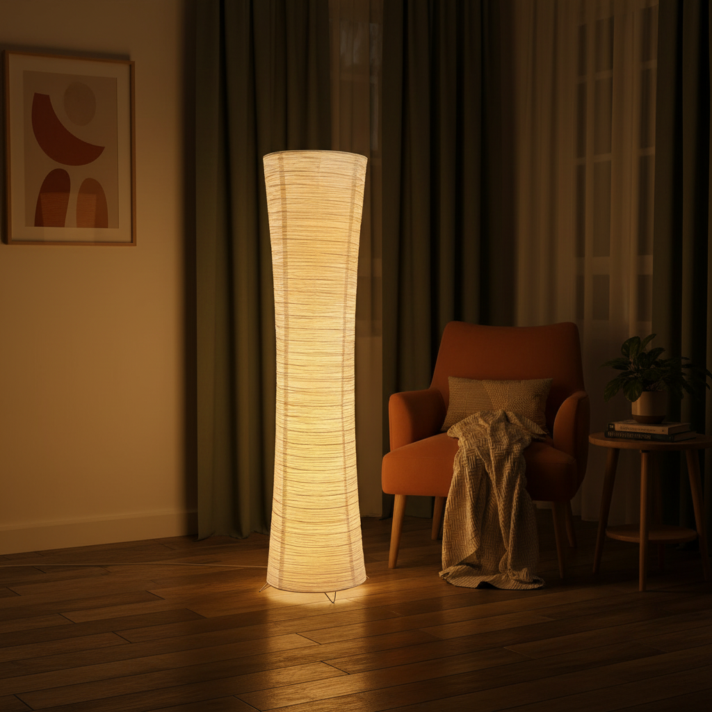 Paper Column Floor Lamp
