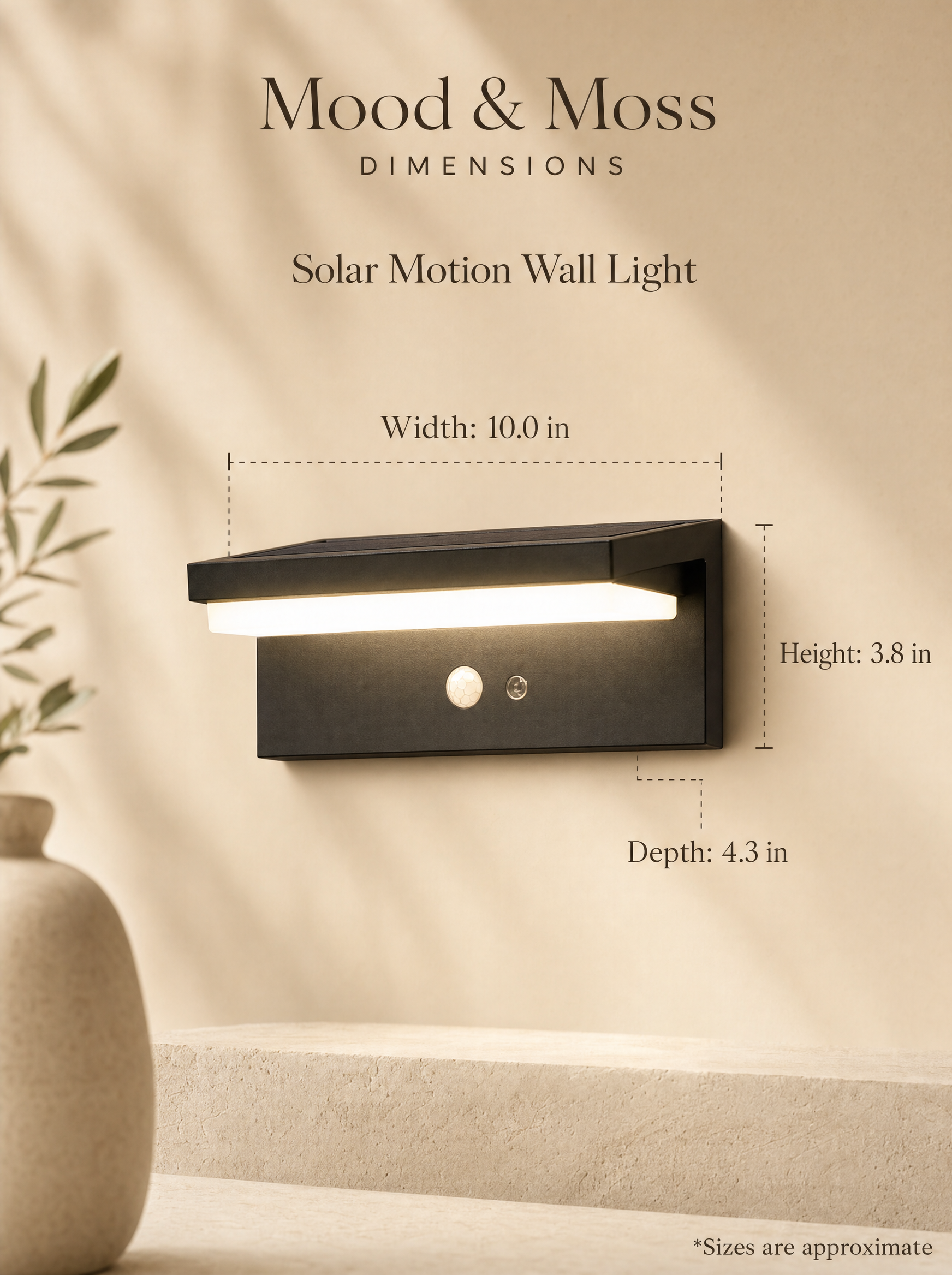 Solar Motion Wall Light
