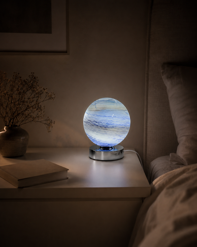 Glass Orb Table Lamp
