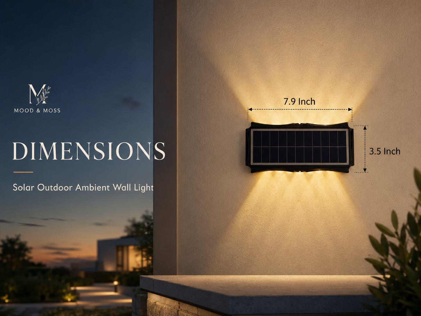 Solar Outdoor Ambient Wall Light