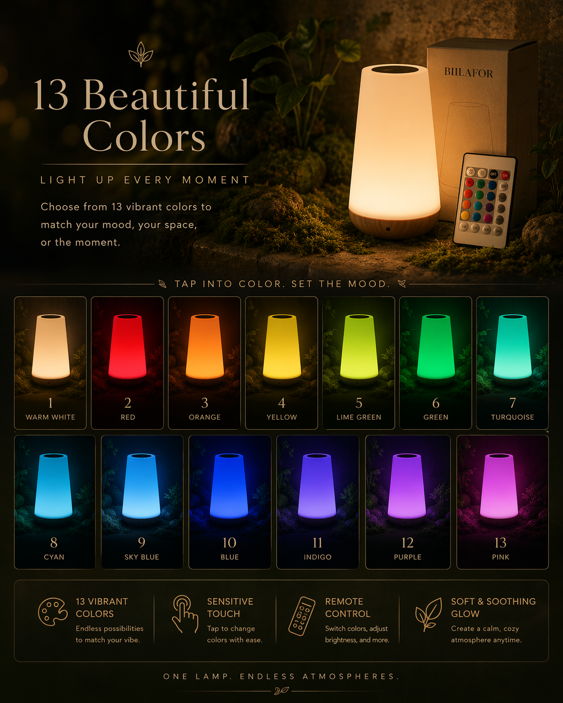 Mood Glow Touch Lamp