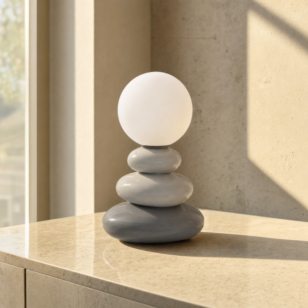 Ceramic Pebble Table Lamp