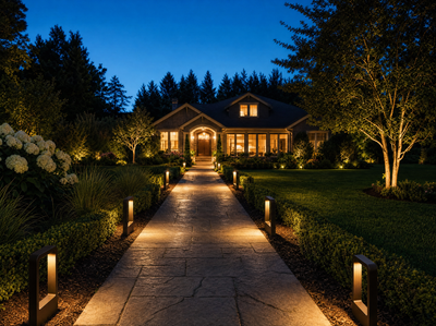 Modern Garden Bollard Light