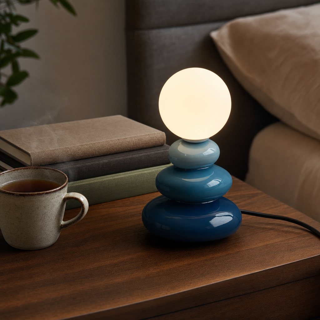 Ceramic Pebble Table Lamp
