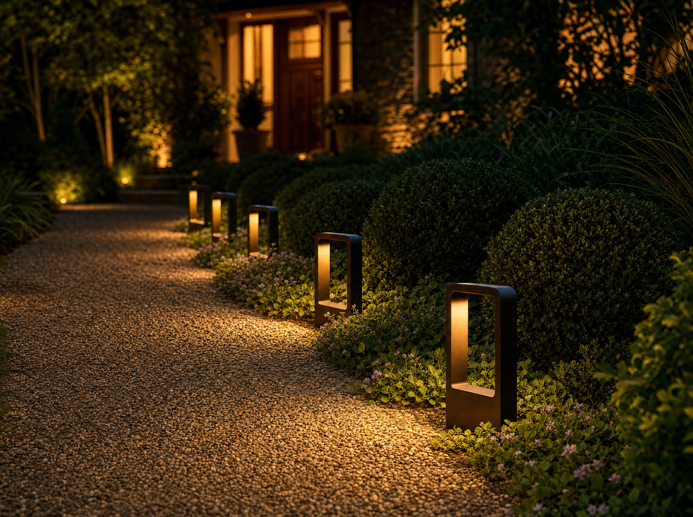Modern Garden Bollard Light
