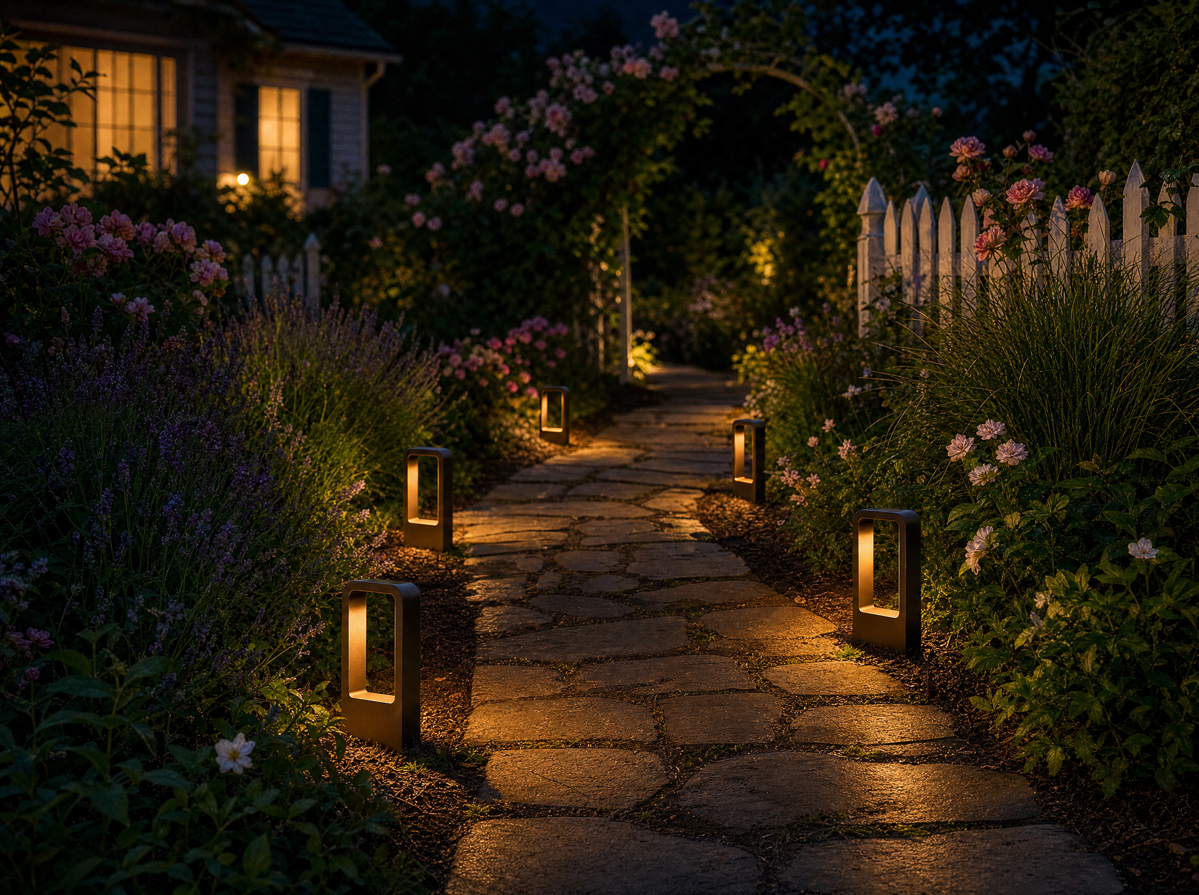 Modern Garden Bollard Light