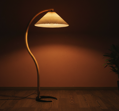 Vintage Wave Arc Floor Lamp