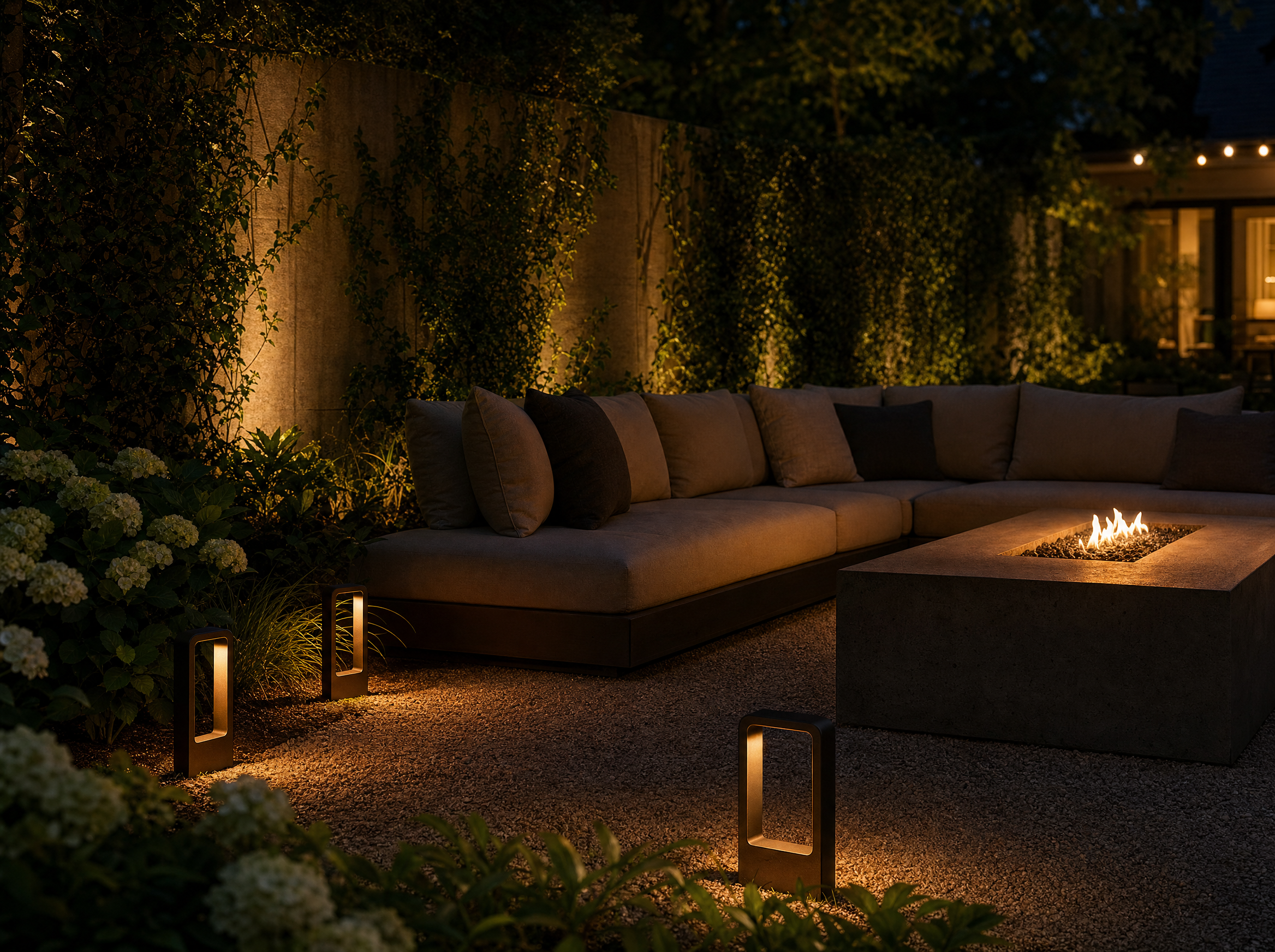 Modern Garden Bollard Light