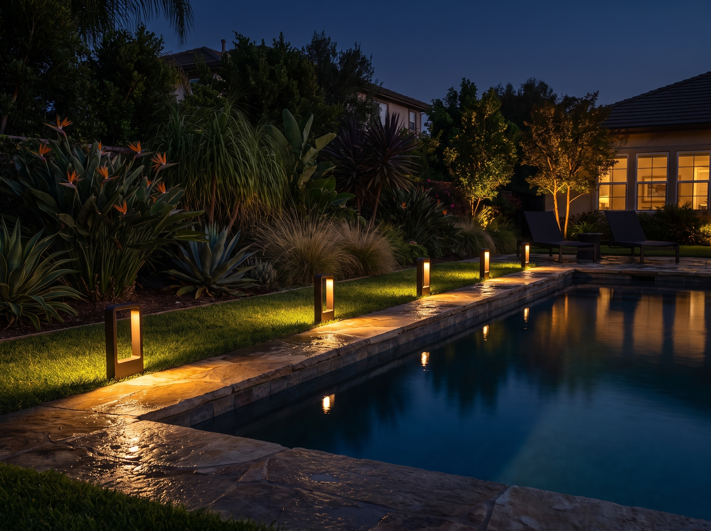 Modern Garden Bollard Light