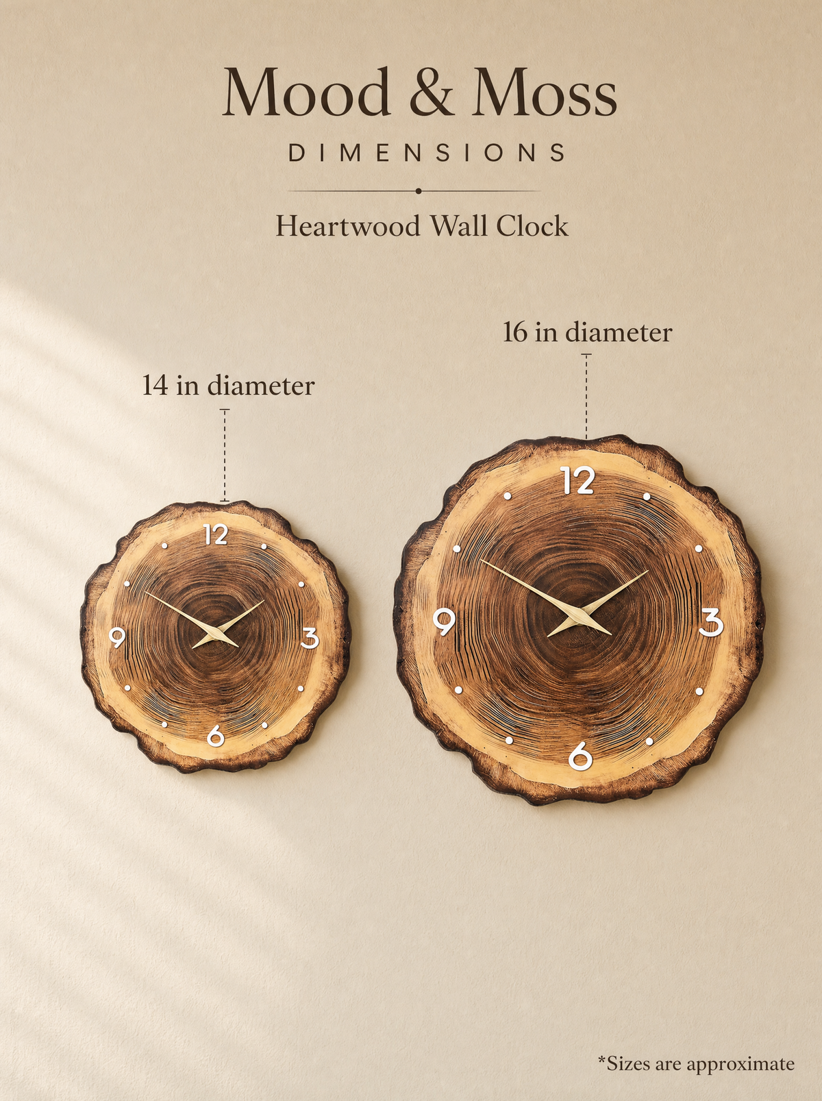 Heartwood Wall Clock