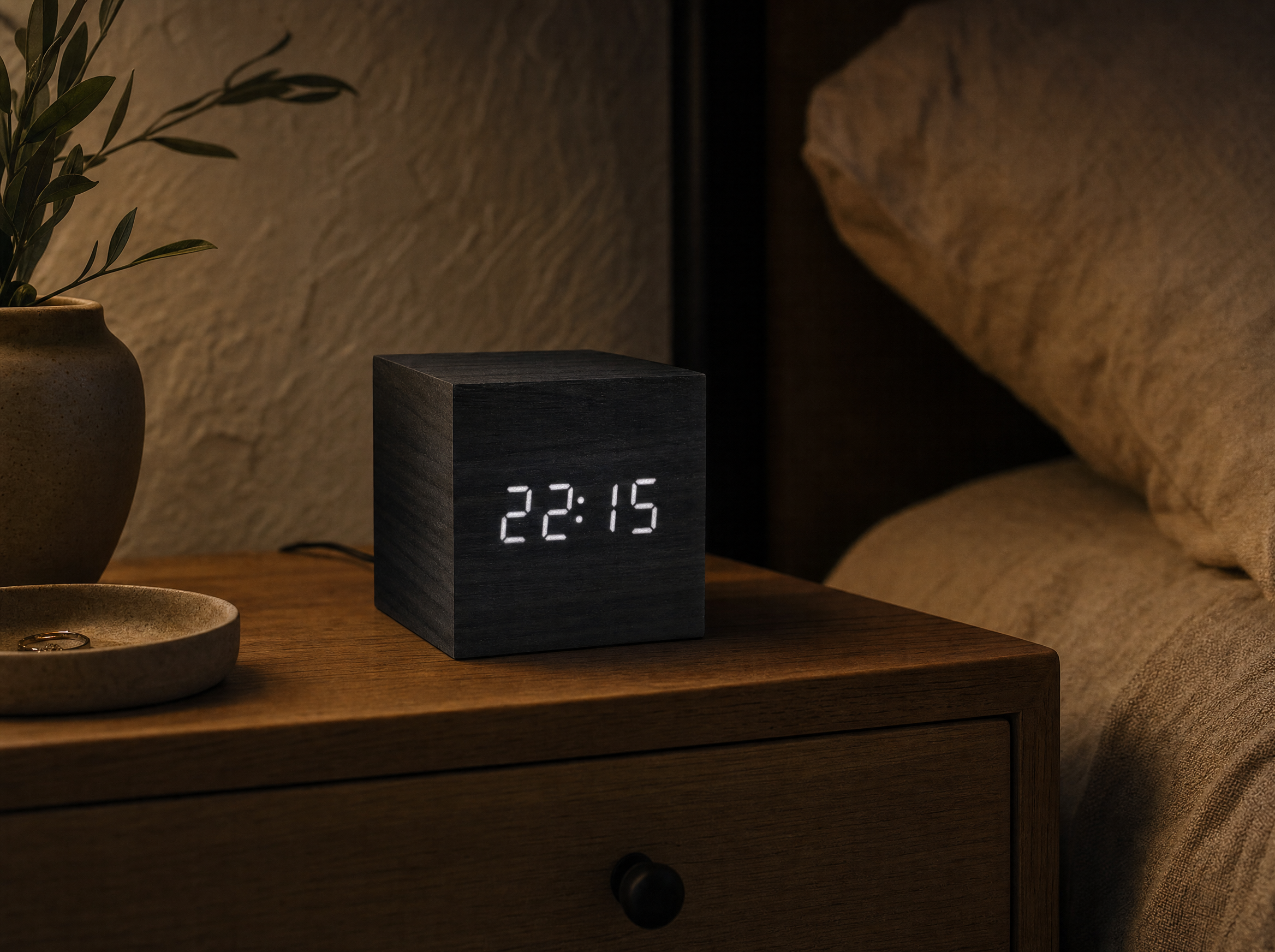 Nocturne Cube Alarm Clock